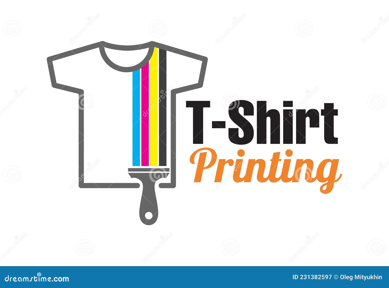 Abstract Creative Modern Colored Vector Logo Template of T-shirt ...