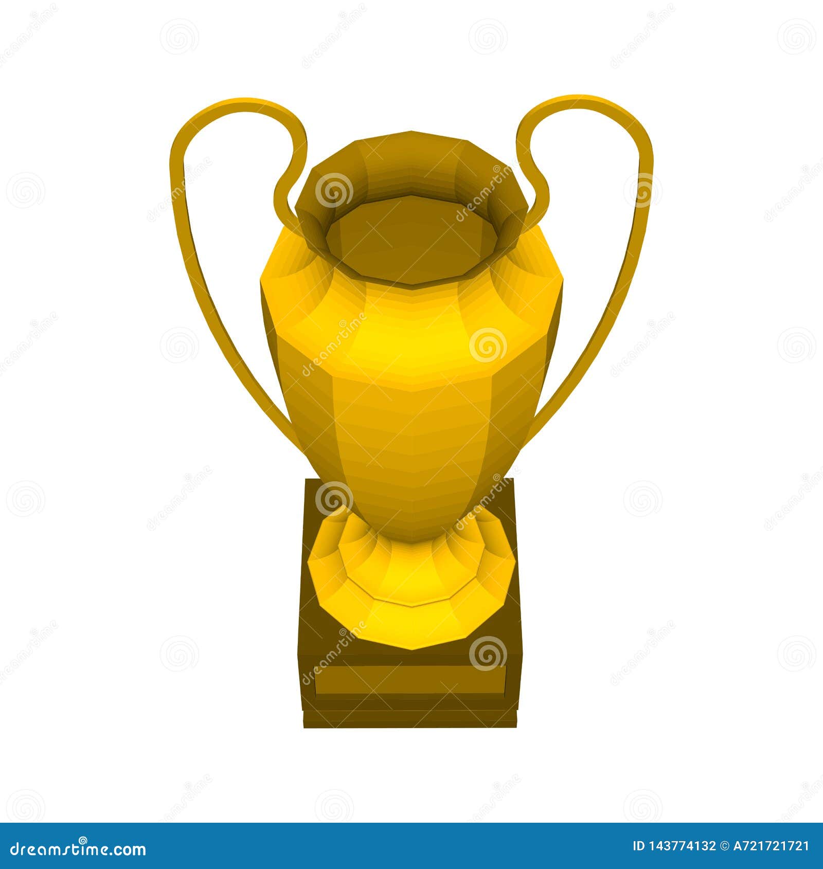Download Abstract Creative Trophy Cup Set. Isolated Mockup On ...
