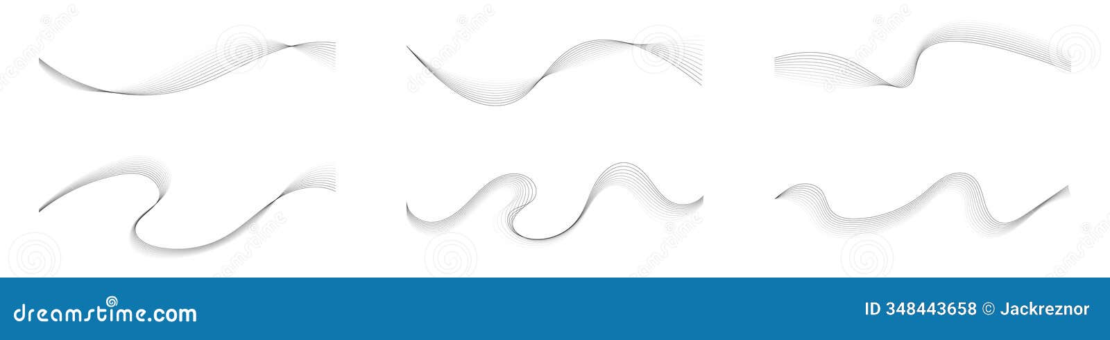 abstract curved lines of fluid motion