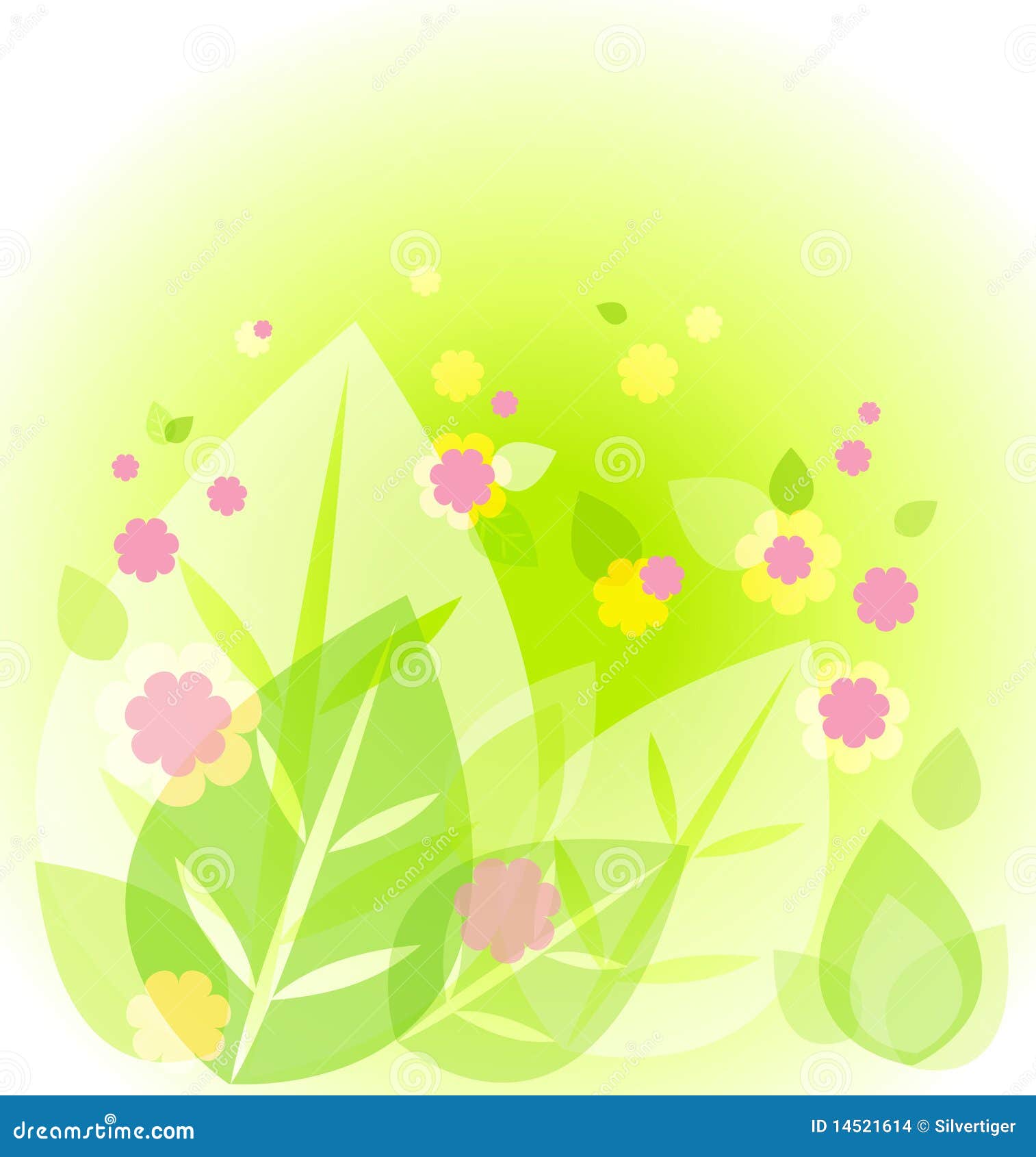 Abstract Cute Green Background Stock Vector - Image: 14521614