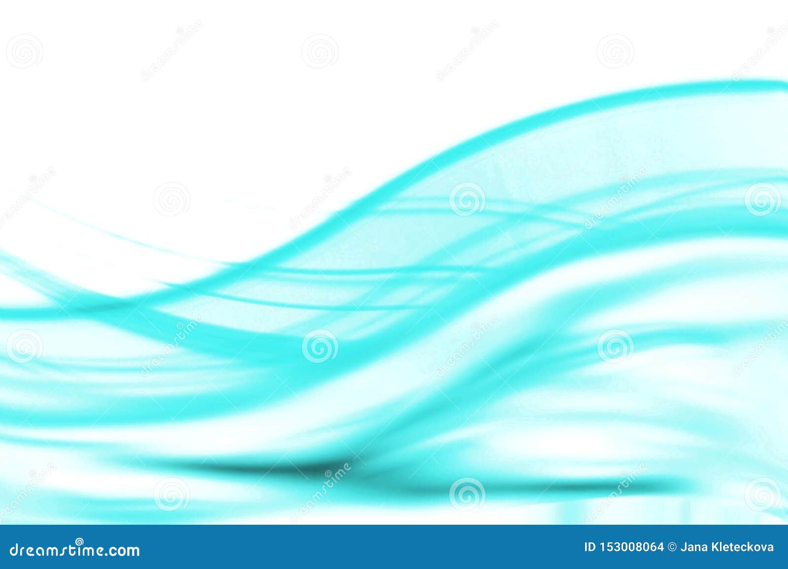 abstract cyan blue wavy cures image background copy space