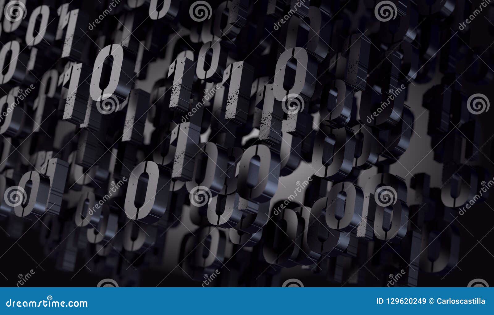 Abstract 3d Background,Binary Language and Virtual Matrix Concept Stock ...