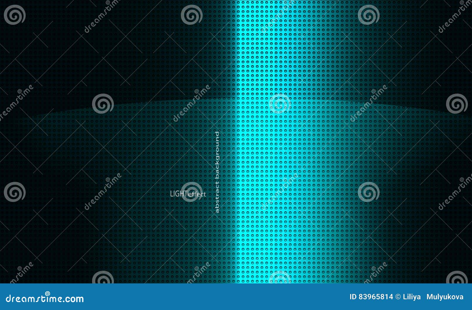Abstract Dark Blue Background, Glow Effect. Stock Vector Illustration