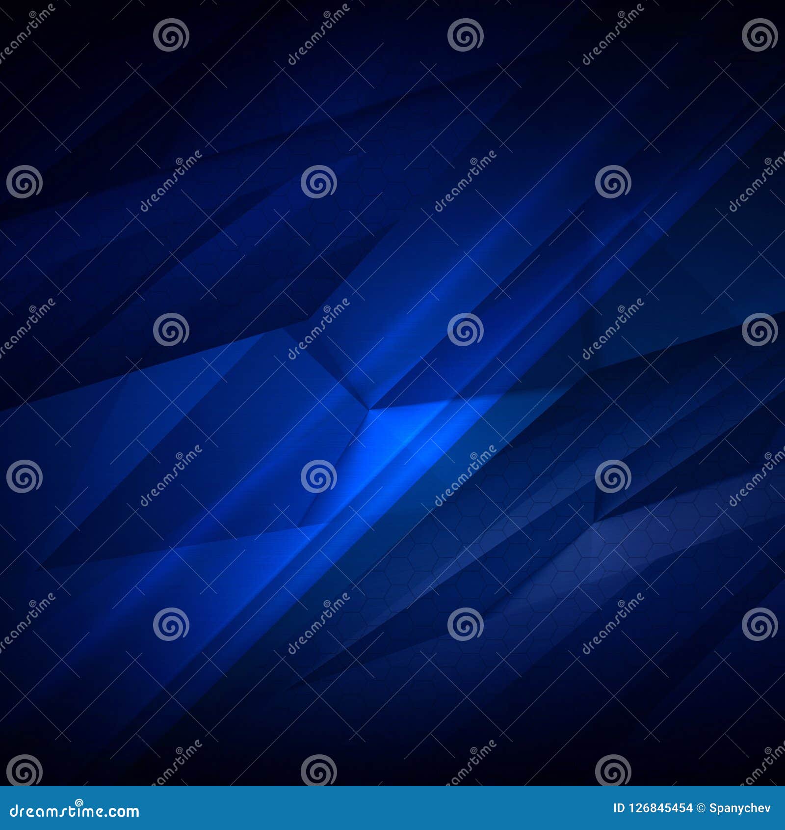 Abstract Dark Blue Background with Graphic Element Stock Illustration