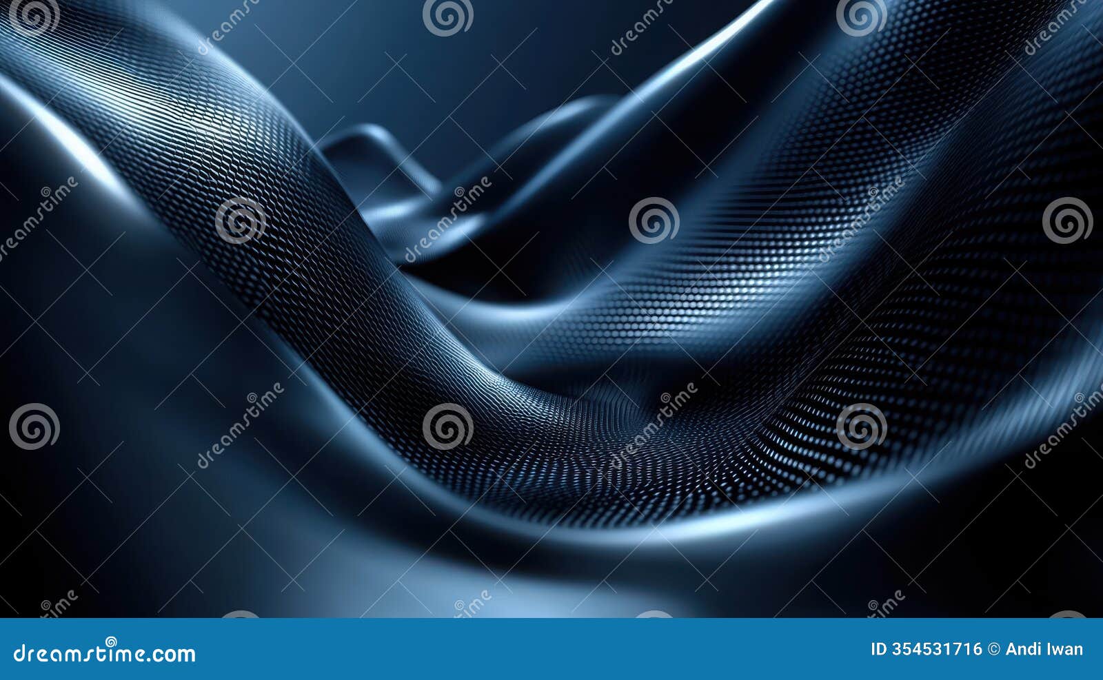 abstract dark blue wavy textured surface