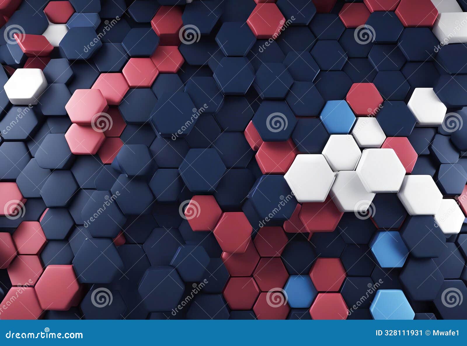 abstract dark navy business xagonal blue texture techie honeycomb rendering  three dimensional 3d background