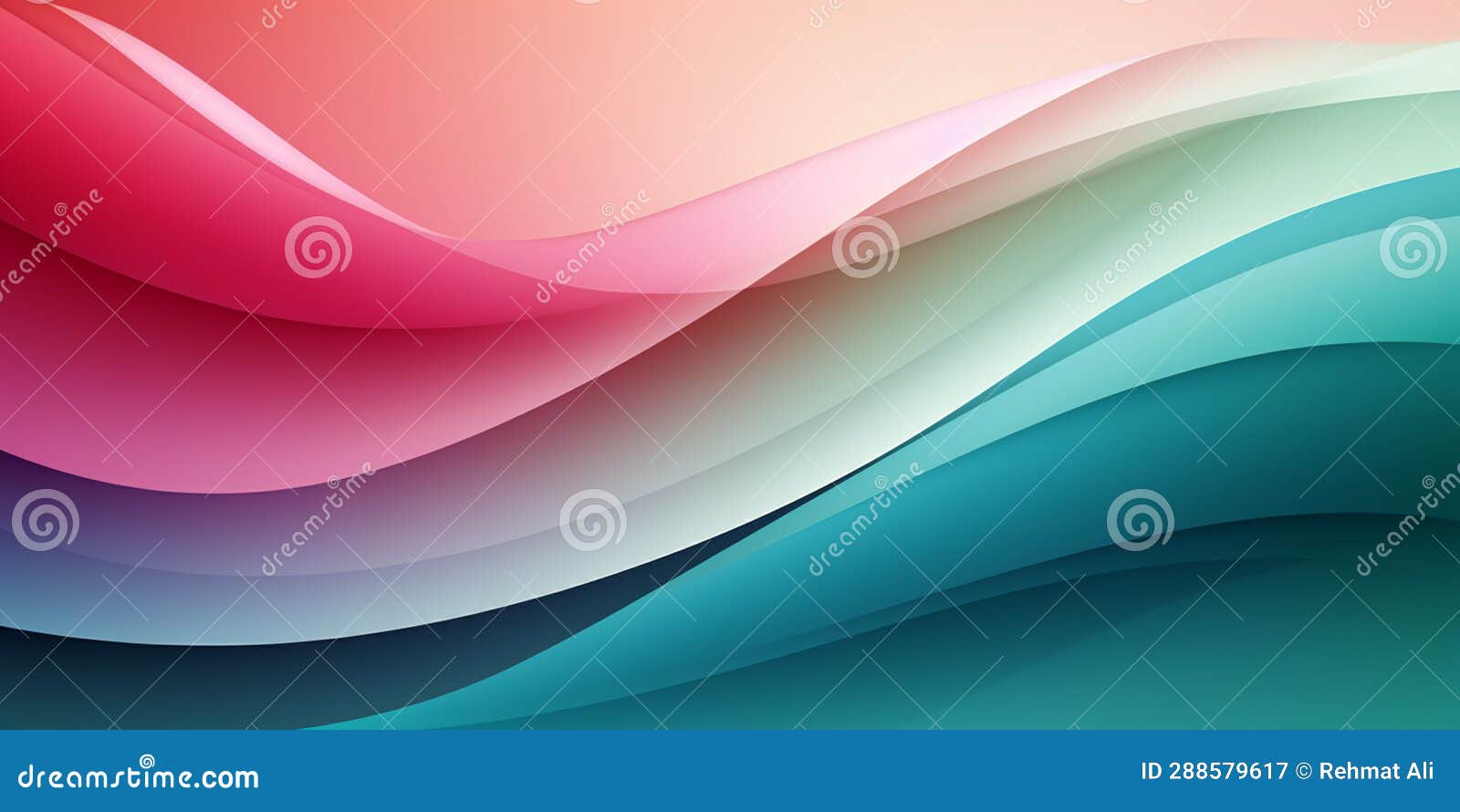 Abstract Dark Red Blue Green Gradient Background Stock Illustration