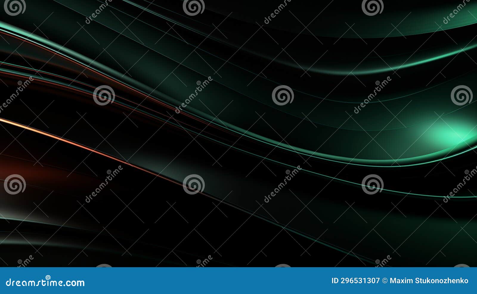 abstract dark wavy background with streaks of color. textured backdrop elegant black modern architecture art