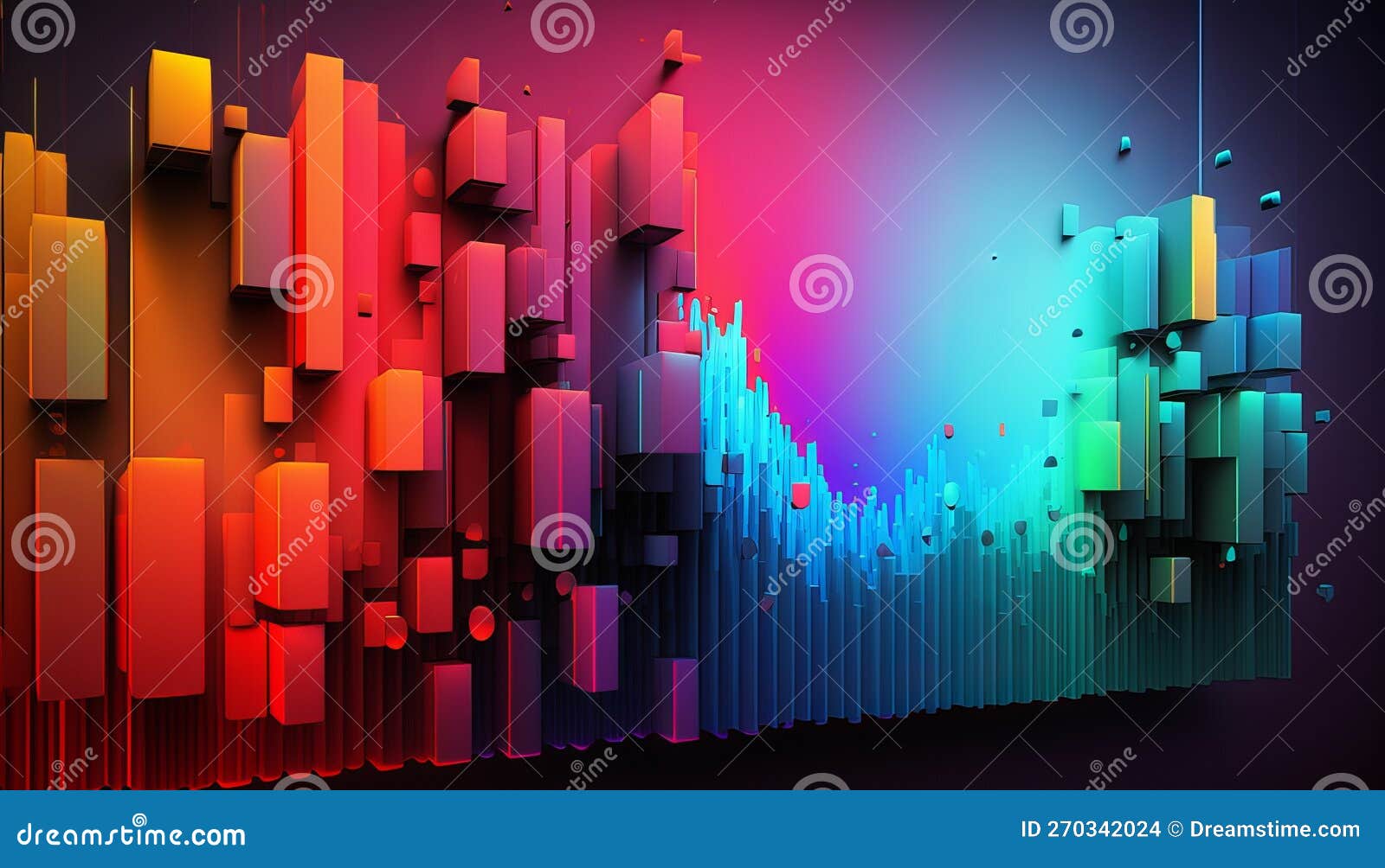 Abstract Data Background. UI UX Design Stock Illustration ...