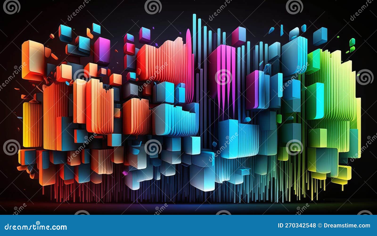 Abstract Data Background. UI UX Design Stock Illustration ...