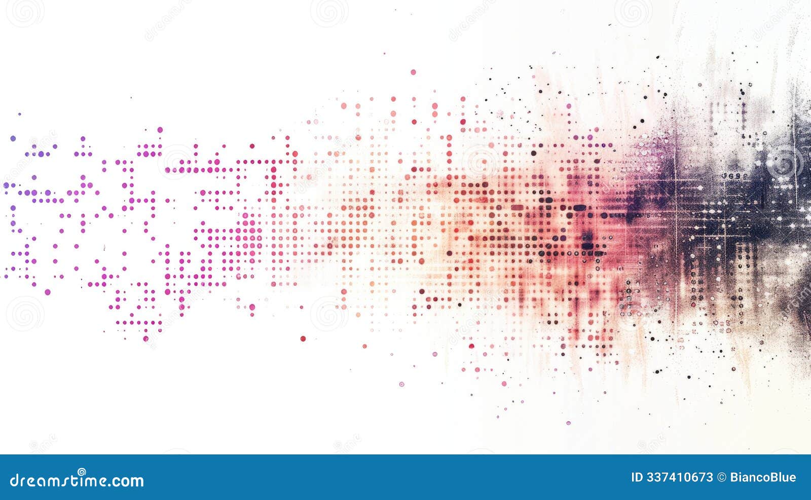 abstract data visualization with gradient color blocks. digital artwork. aig53.