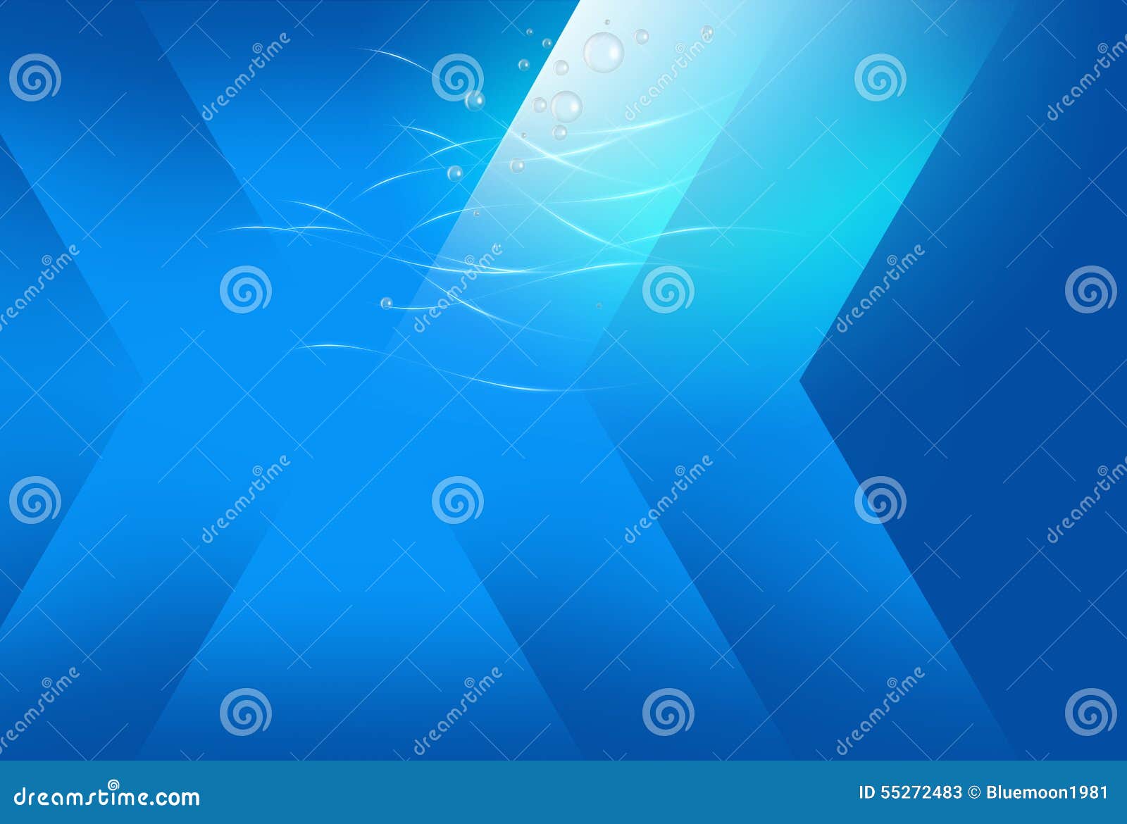 Abstract Deep Ocean Blue Background Stock Illustration Illustration