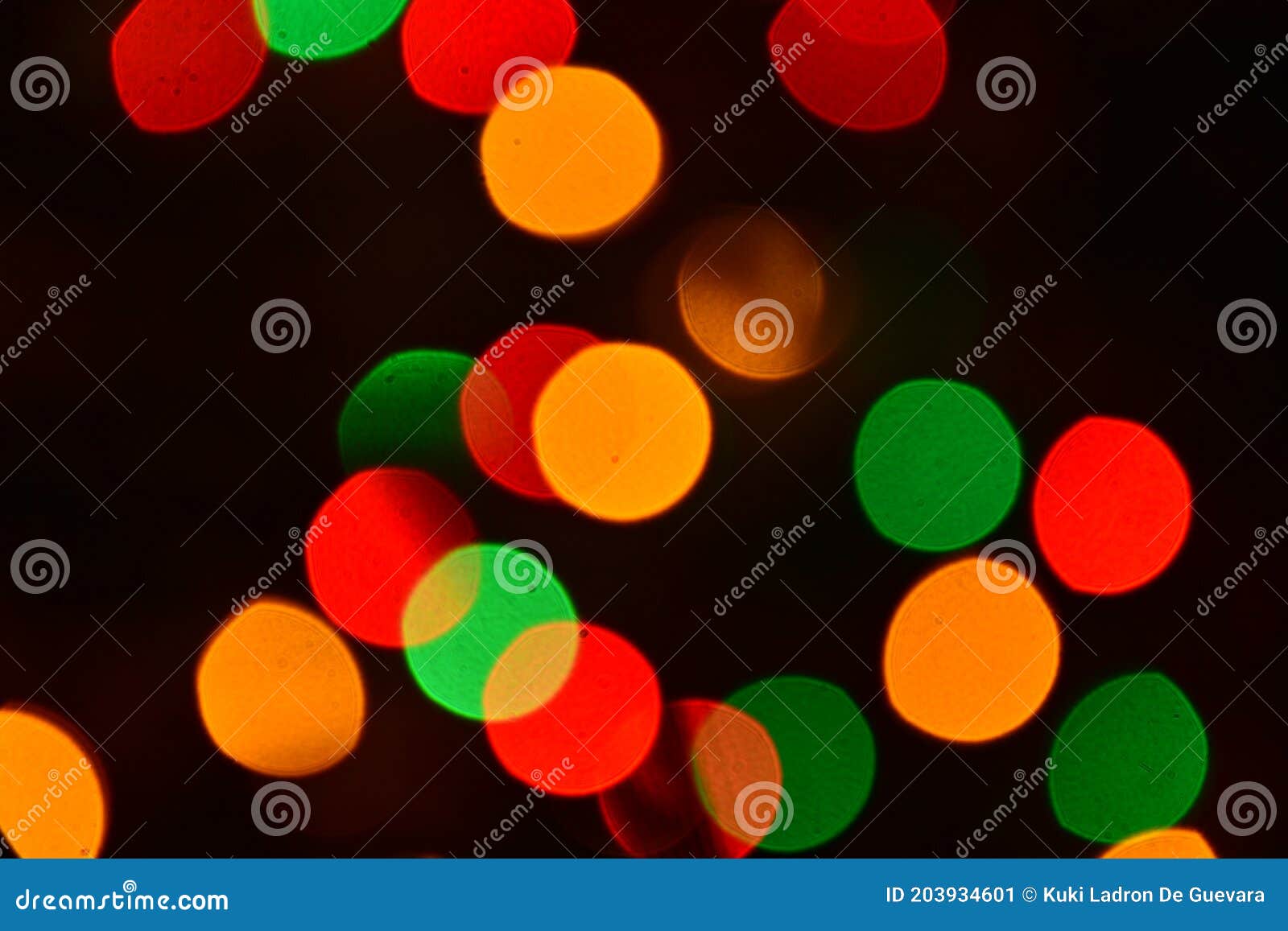 abstract and defocused background of christmas lights