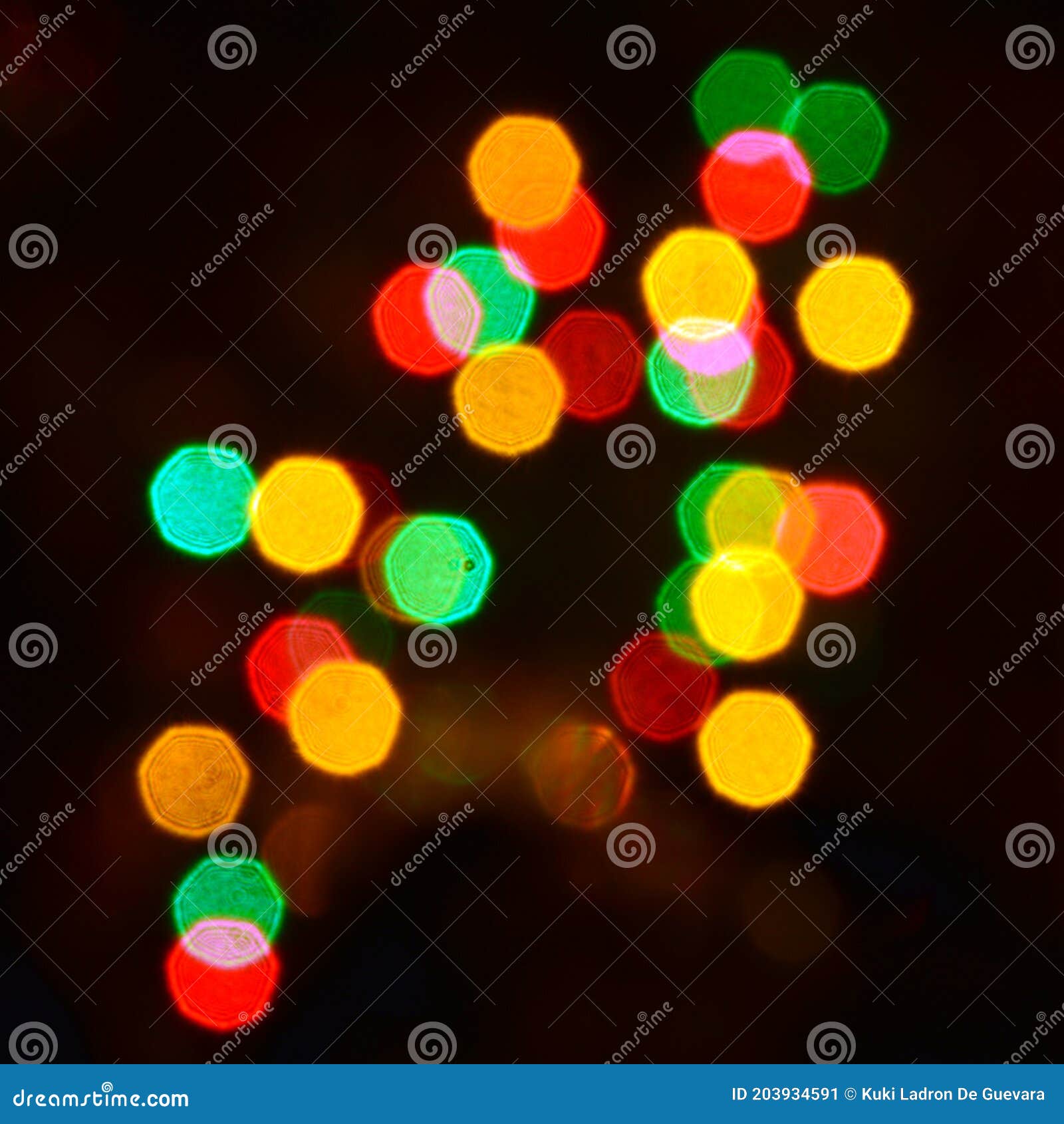abstract and defocused background of christmas lights