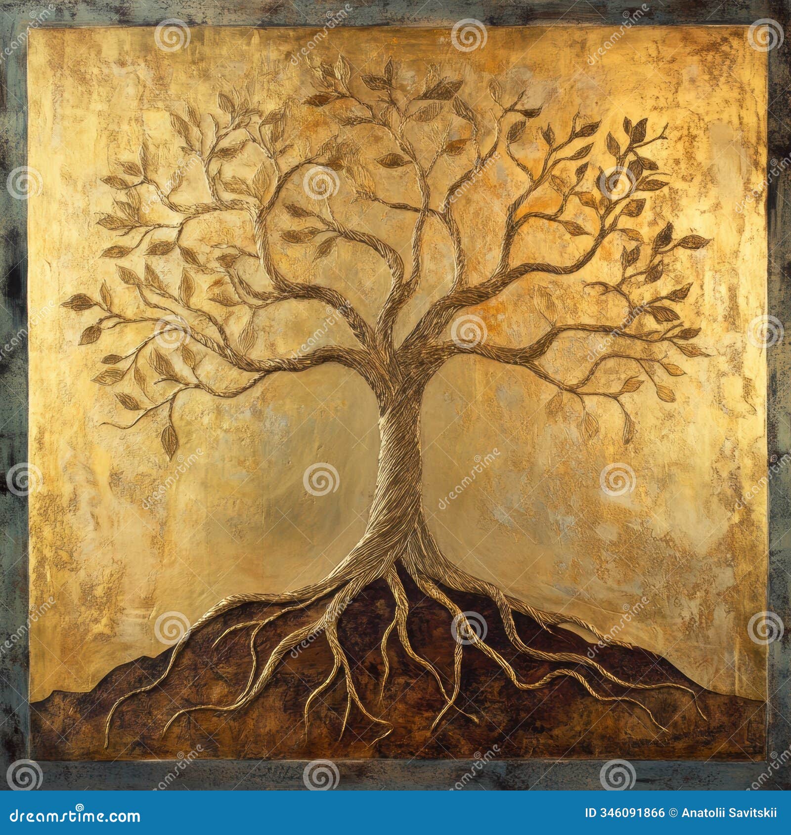 an abstract depiction showcases a tree of life, with its branches and roots izing growth and the deep connections