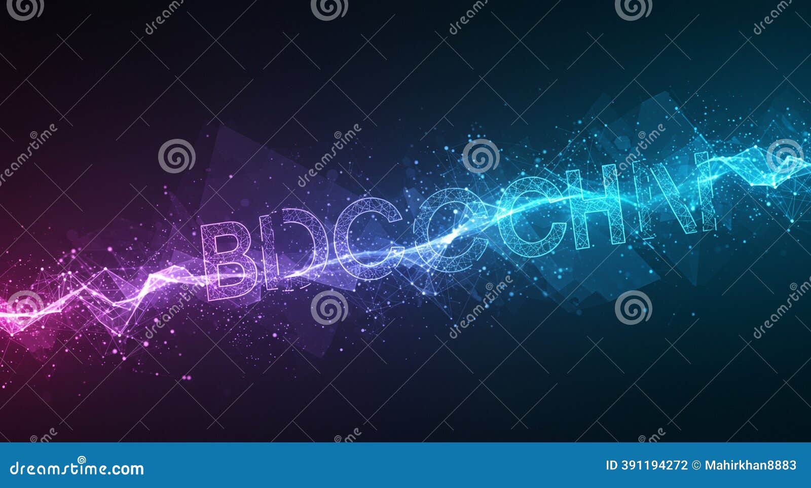 Abstract Digital Artwork with the Word 