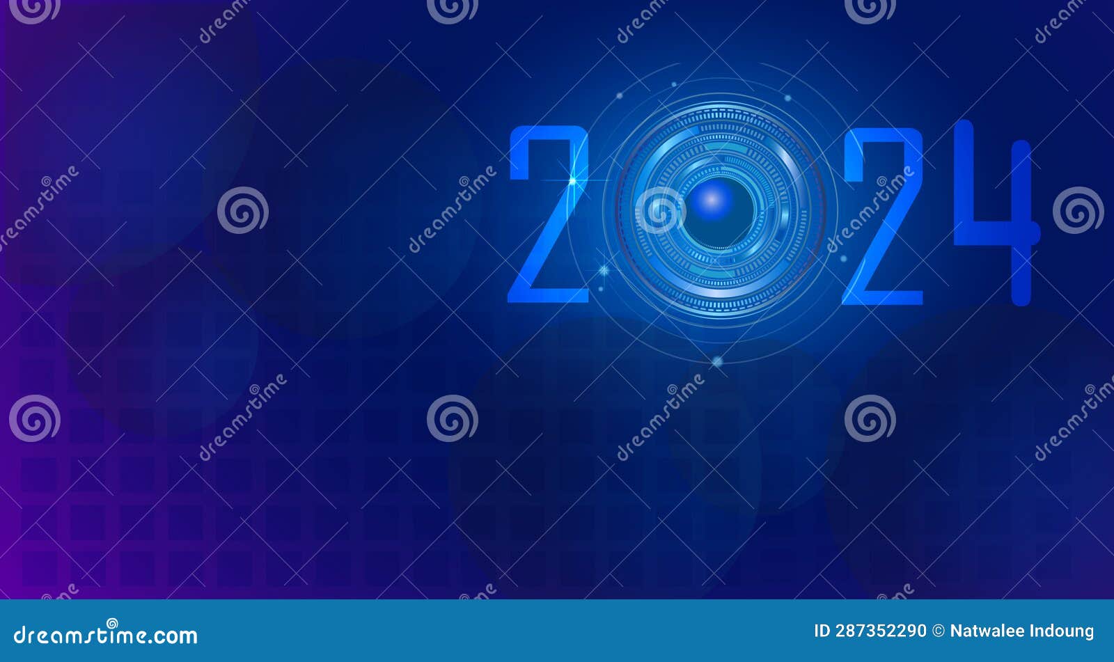 2024 Abstract Digital Background Design. Greeting Card, Banner, Poster