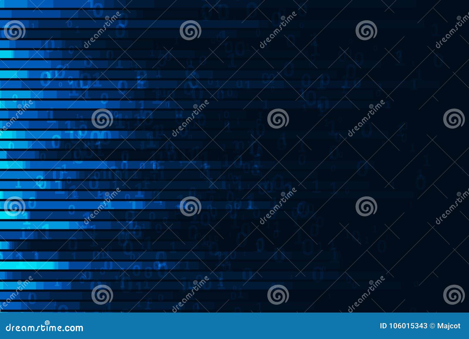 Abstract Digital Code Visualization Stock Vector - Illustration of ...