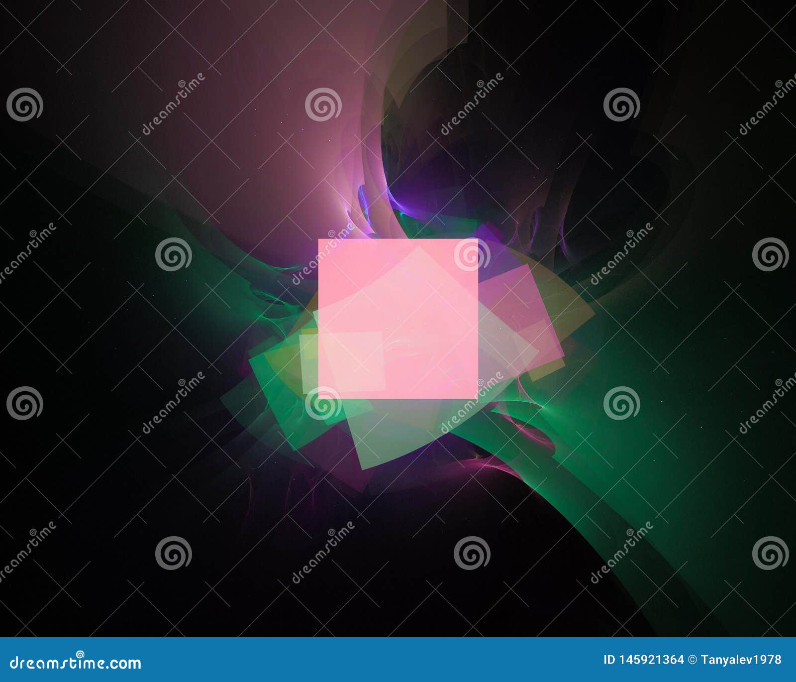 abstract digital decorative wave fractal style , soft magic template  , swirl