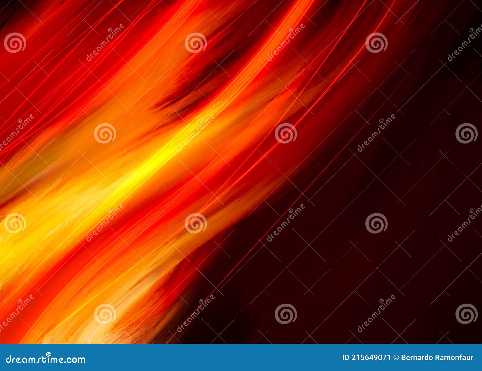 Abstract Digital Fire Flames Painting Stock Image Image of paint
