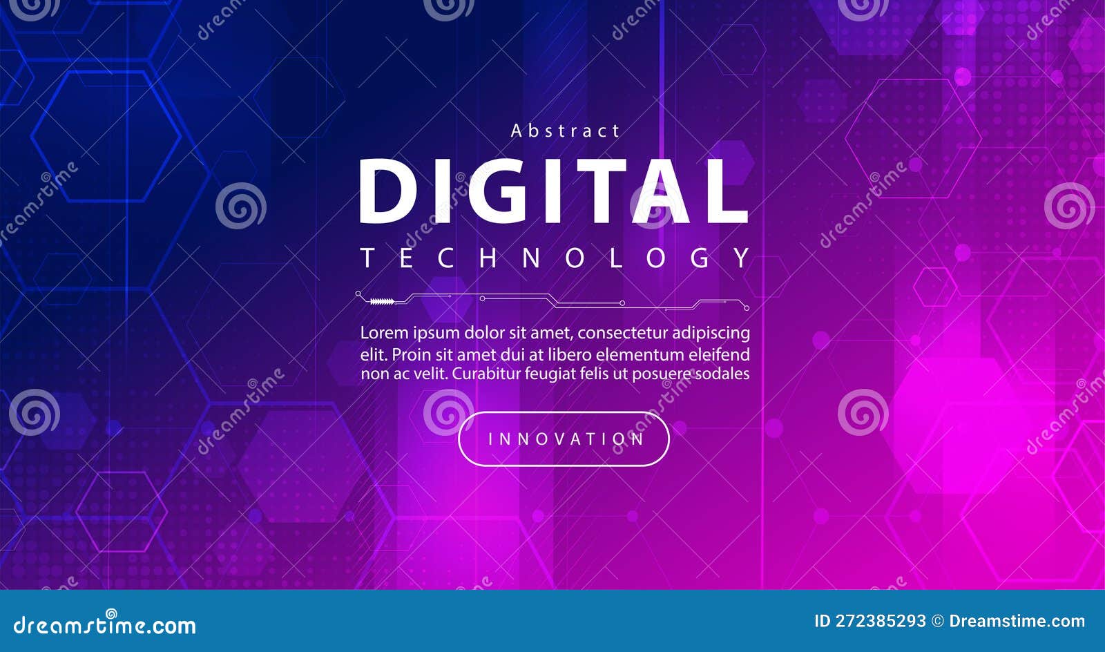 Abstract Digital Technology Futuristic Blue Pink Purple Background ...