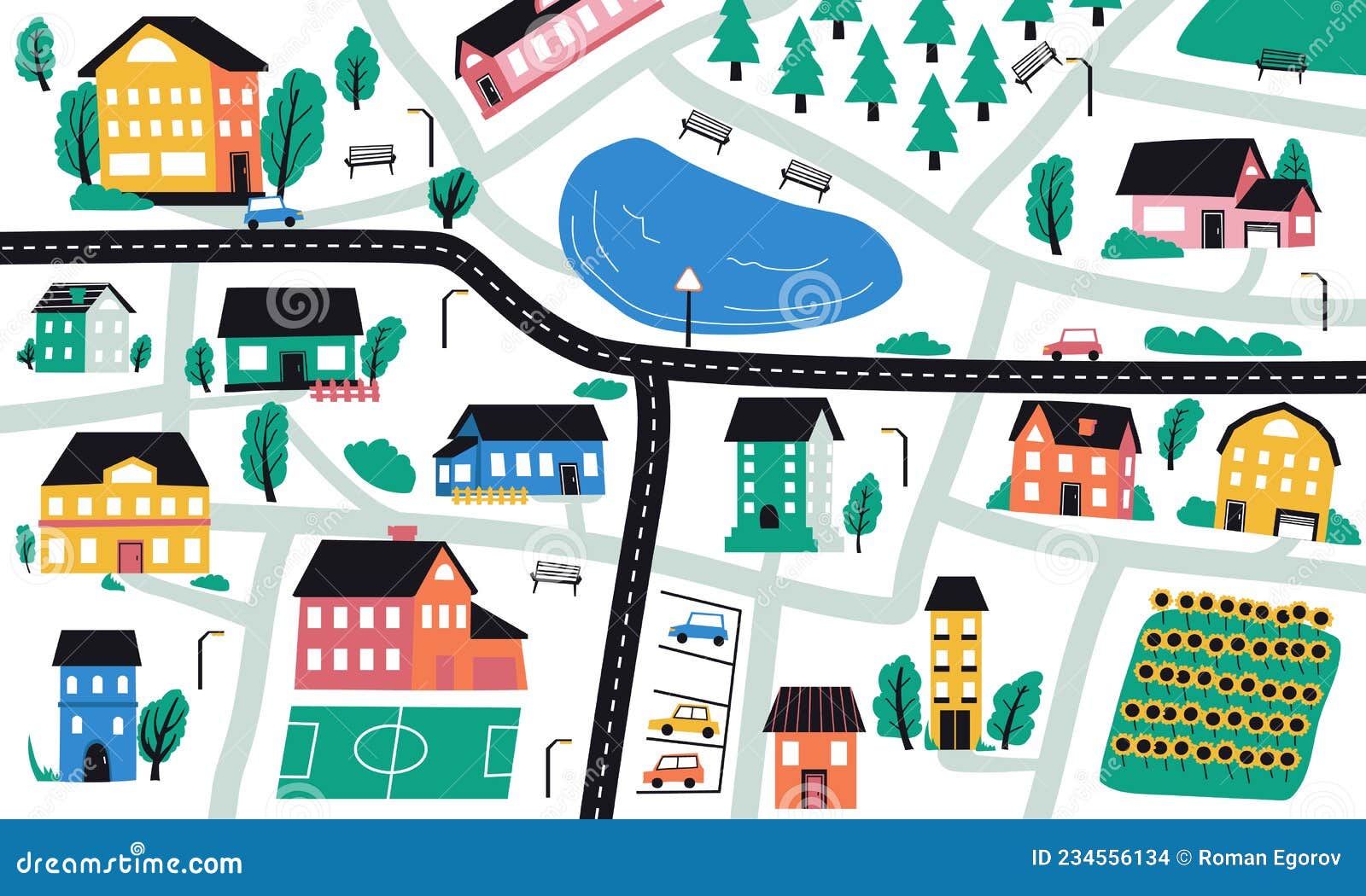 Cartoon Map Small Town Countryside Stock Illustrations – 26 Cartoon Map Small  Town Countryside Stock Illustrations, Vectors & Clipart - Dreamstime