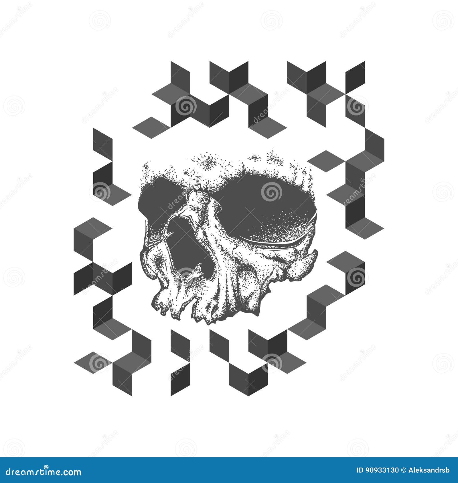 Art Color Skull Tattoo Stock Illustration  Download Image Now  Abstract  Antique Art  iStock
