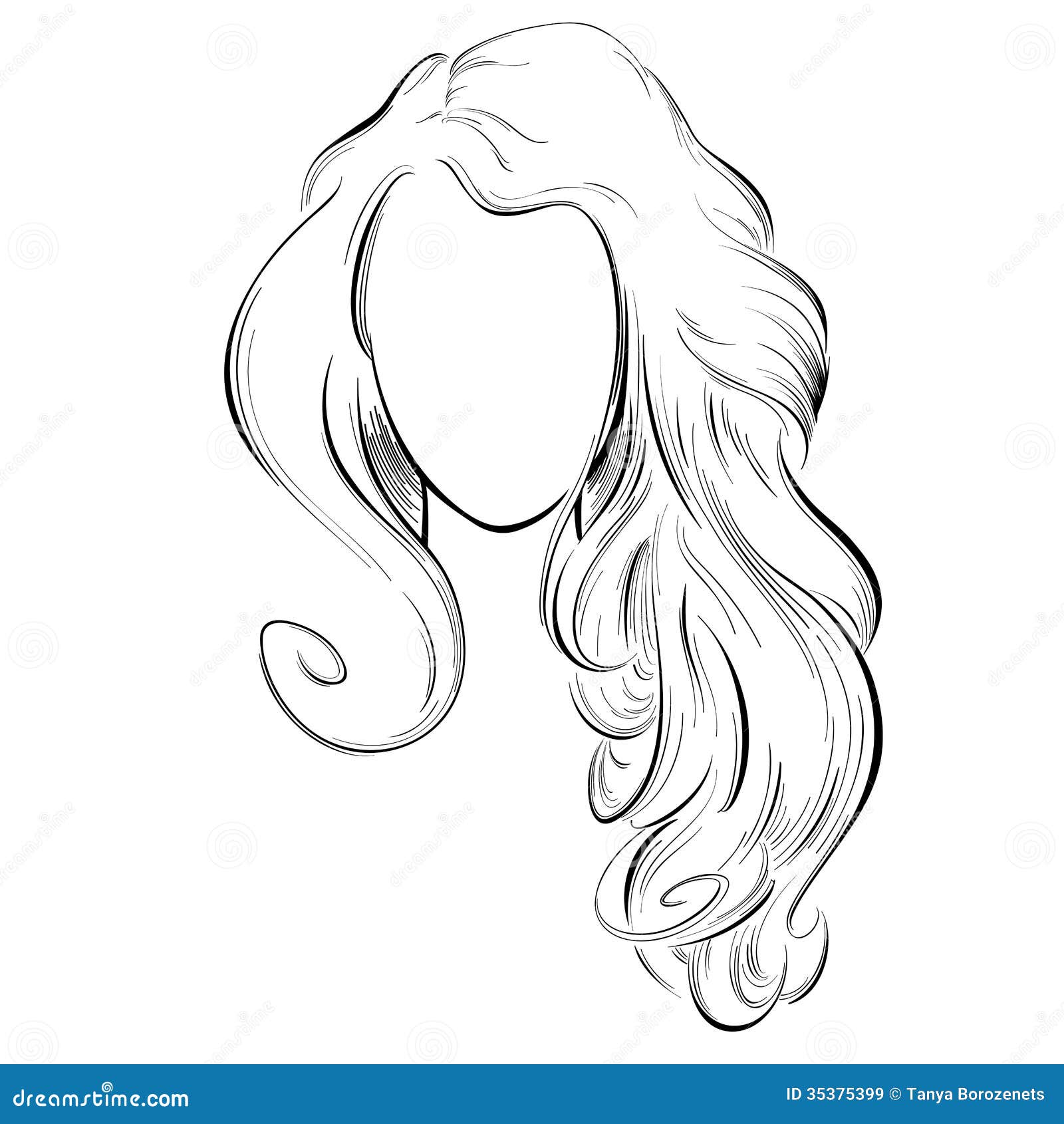 Long Hair Coloring Pages For Girls Anime