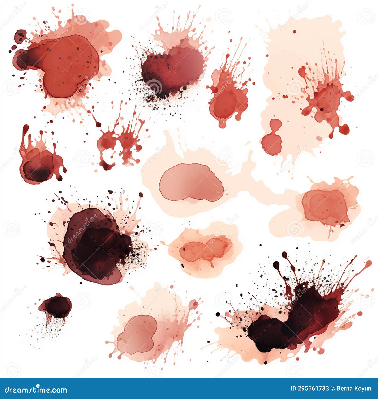 abstract drip with splats and drips of paint