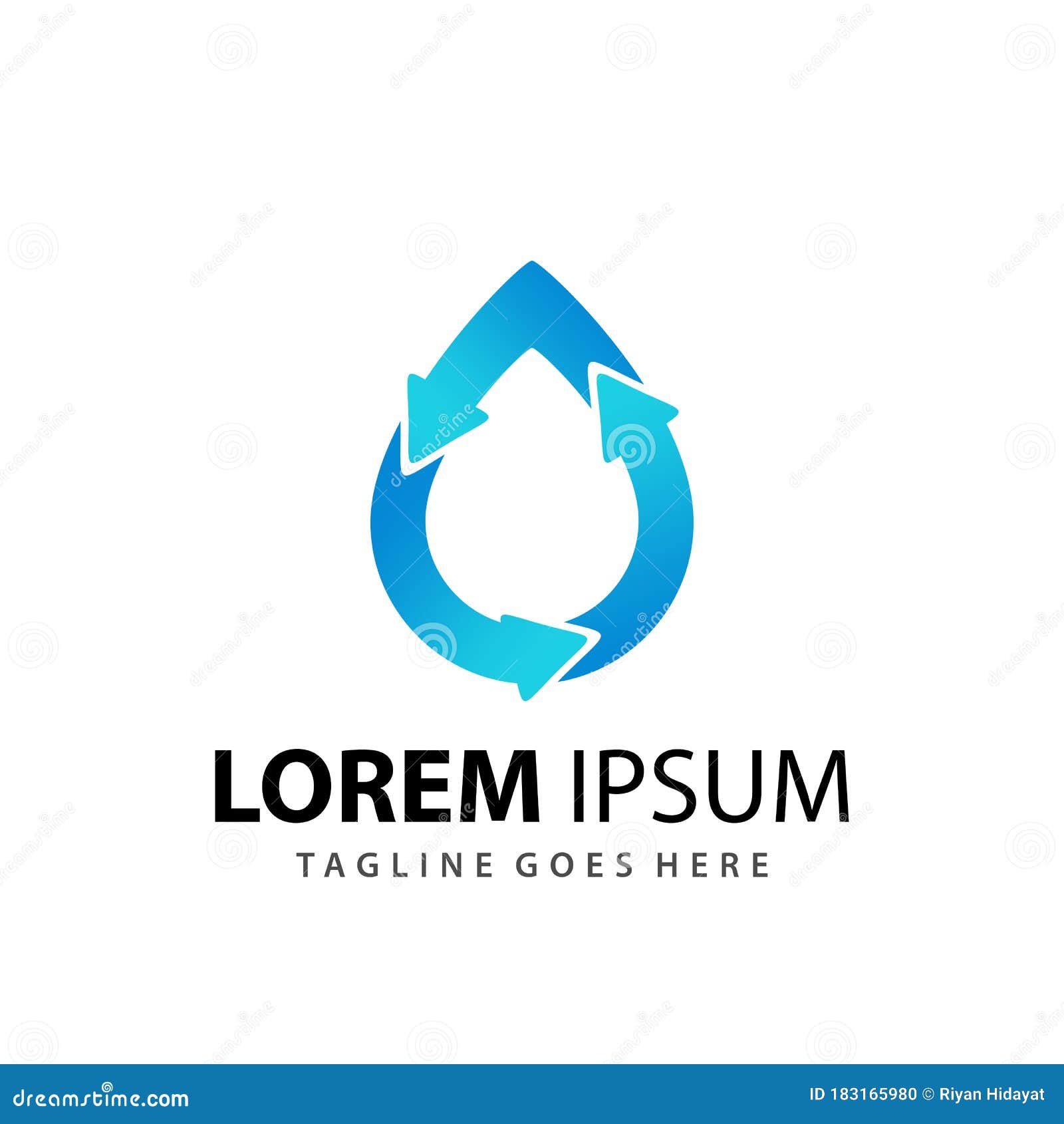 abstract drop reuse modern logo  template  premium