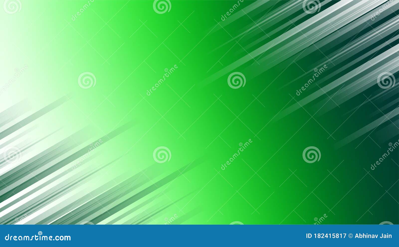 abstract dropping sun rays  bright green gradient background.