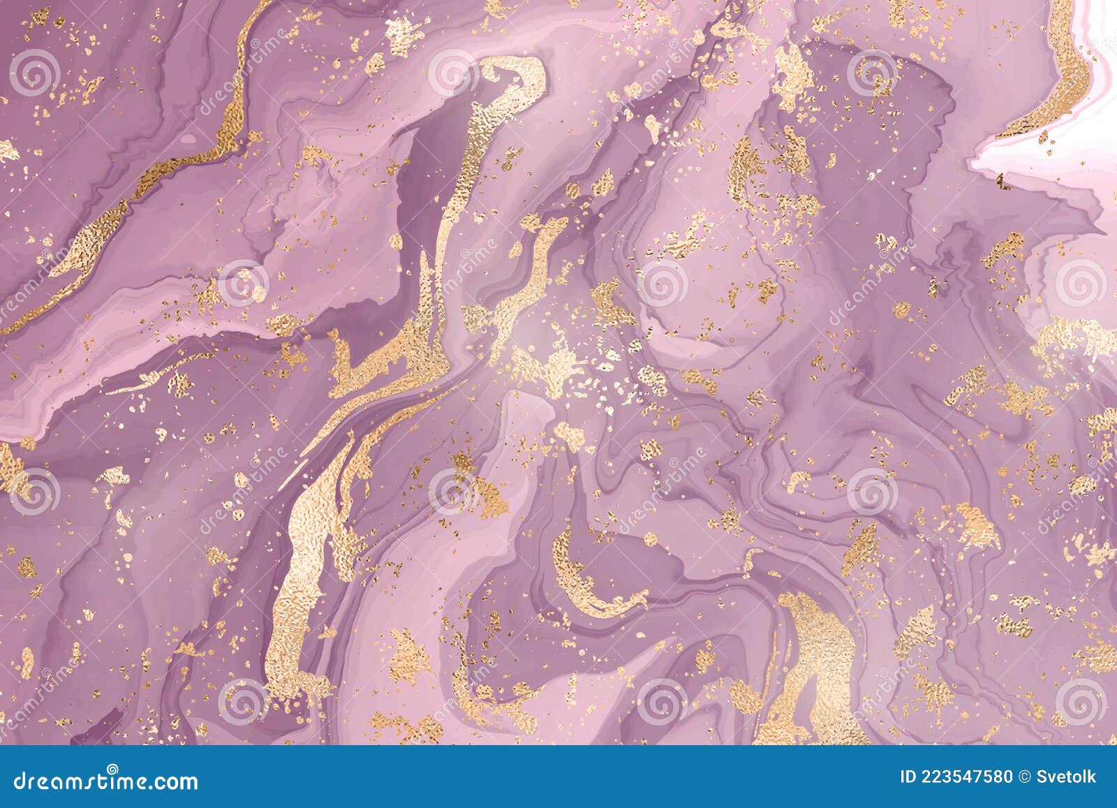 Abstract Dusty Violet Liquid Marble or Watercolor Background with