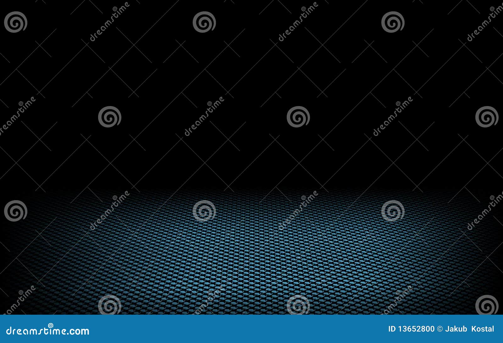 abstract dynamic dots blue on black