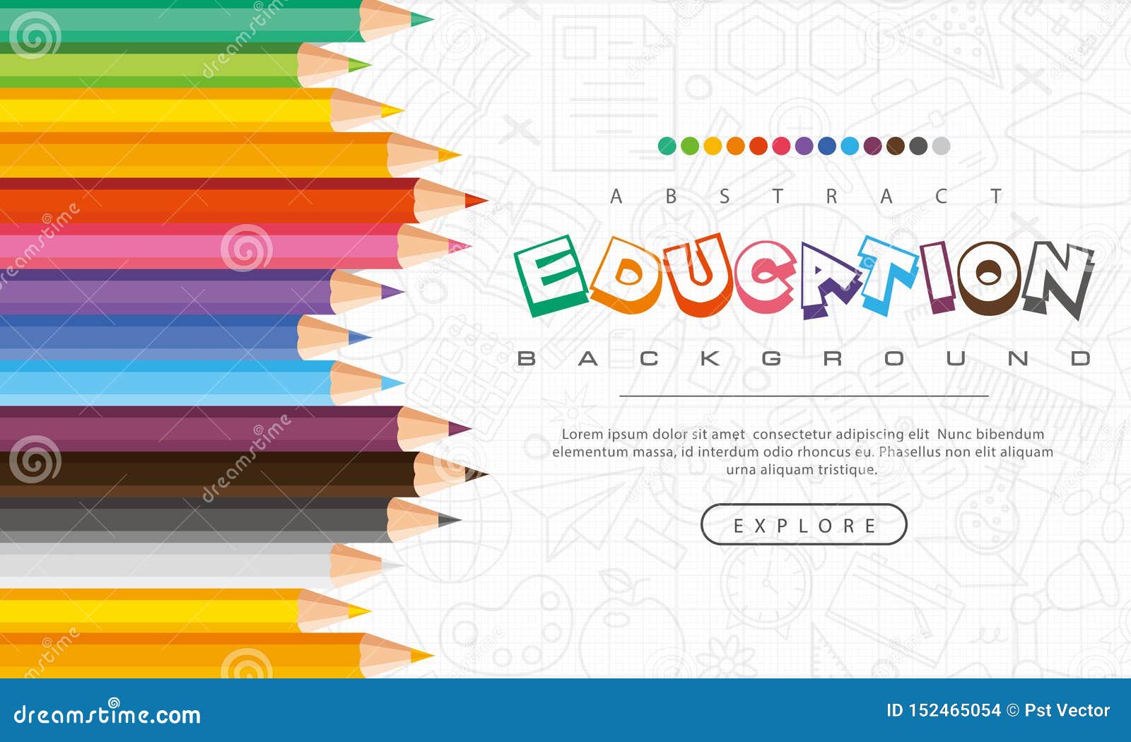 Abstract Education Background, Back To School, Learning, Student, Teaching,  Vector Illustration Background with Colorful Pencils Stock Vector -  Illustration of creative, abstract: 152465054