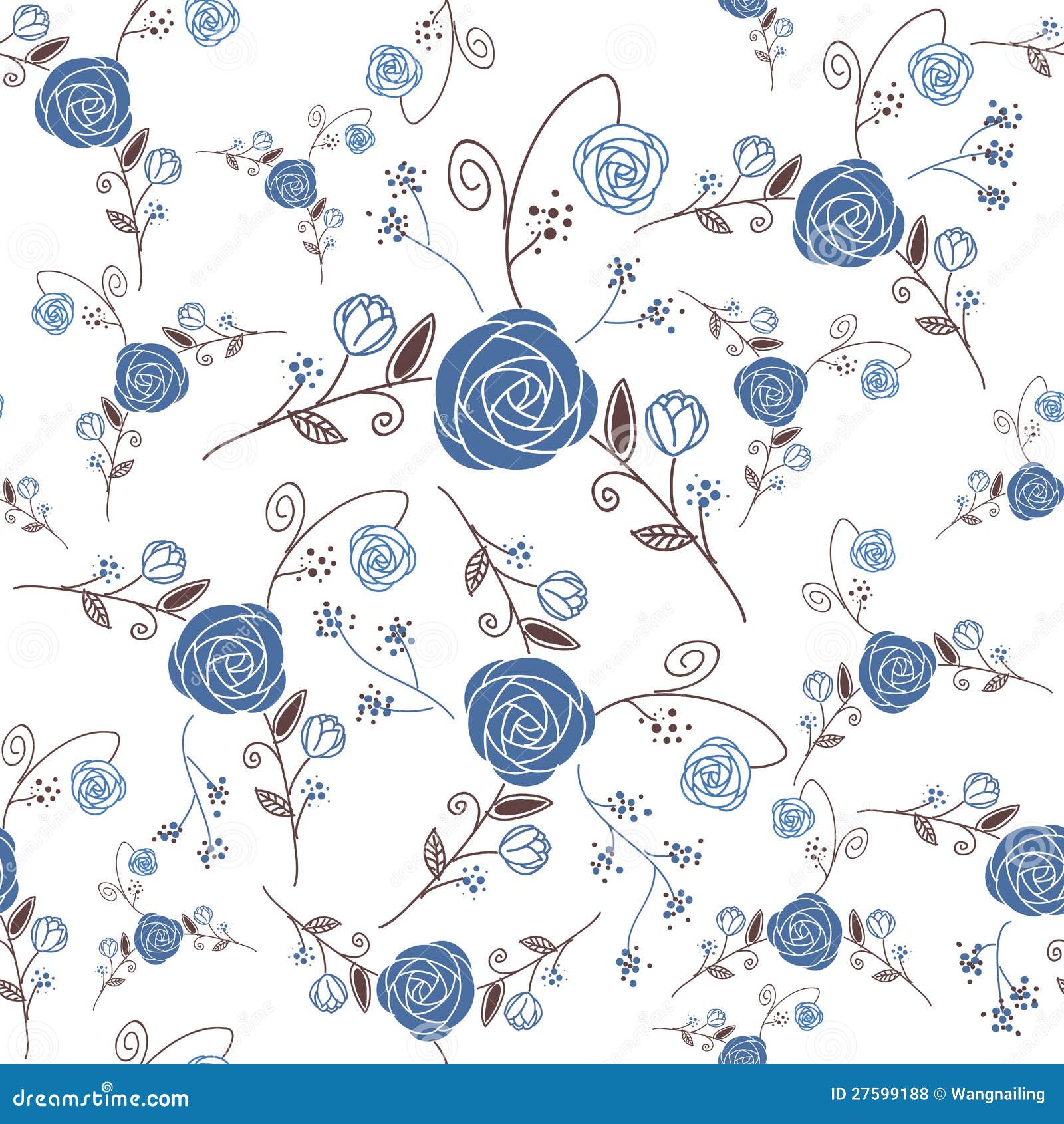 abstract elegance seamless pattern with floral bac