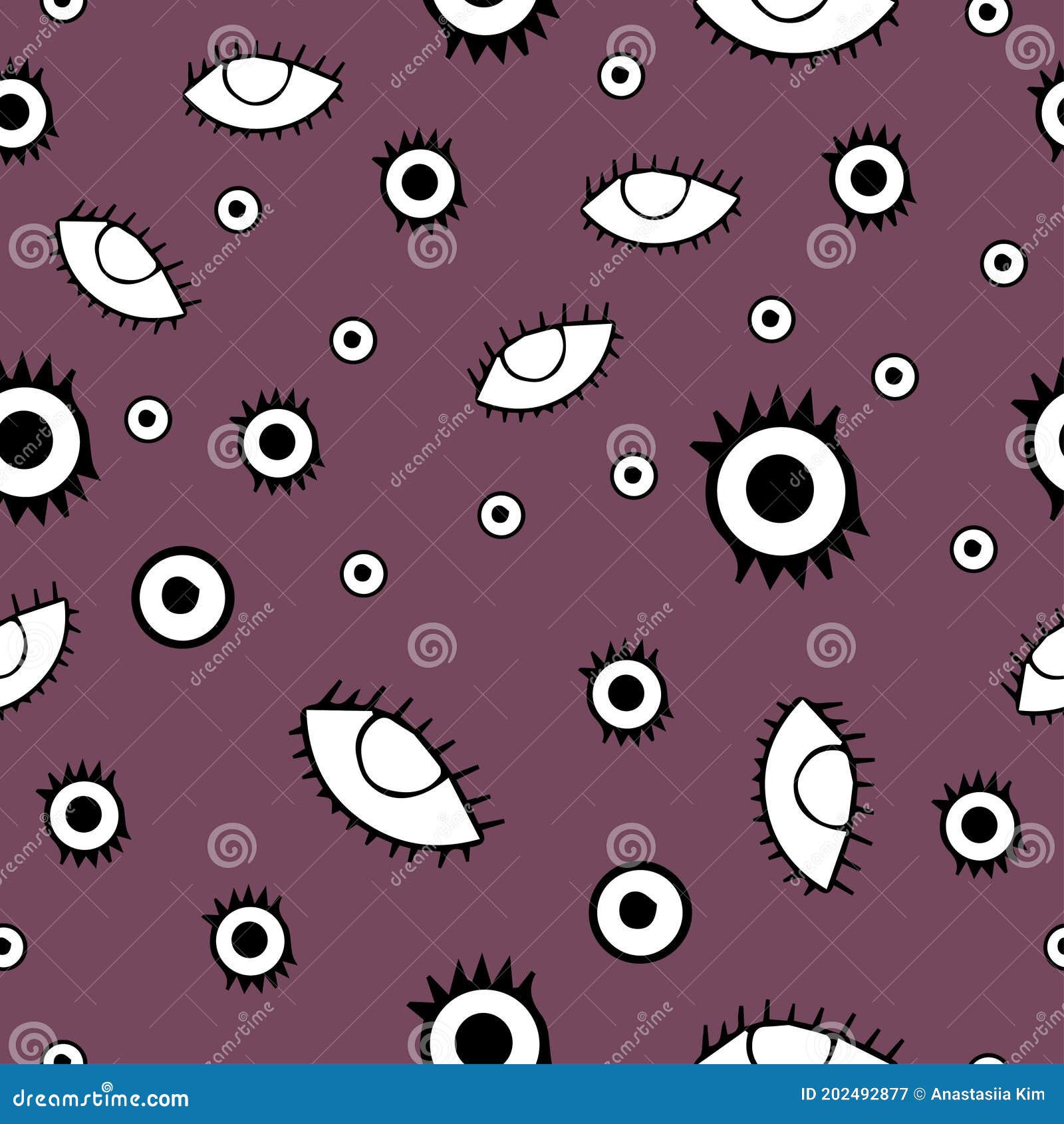 Abstract Eye Seamless Pattern. Seamless Eye Background Pattern Stock ...