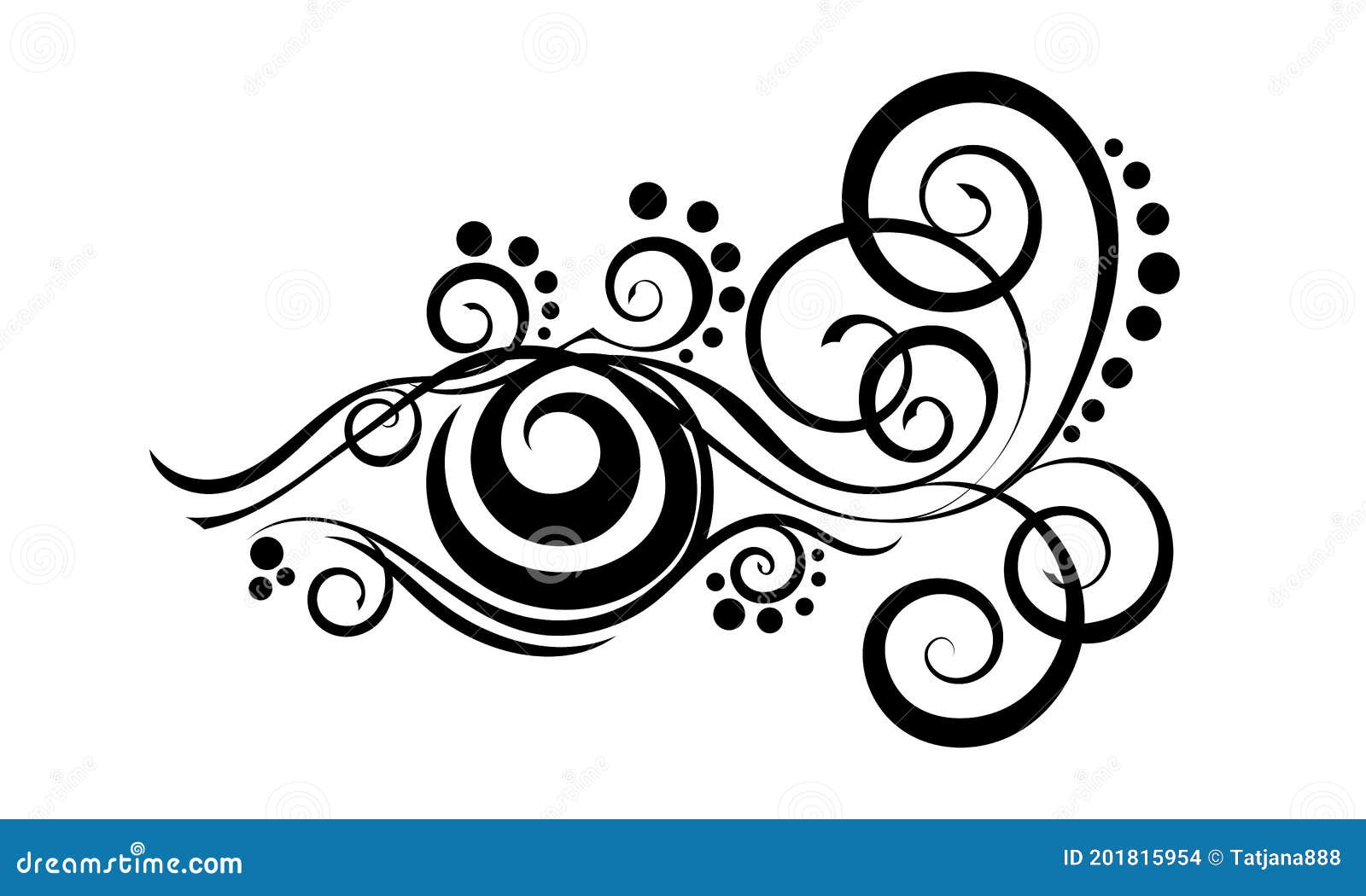 Abstract Eye Tattoo with Curls and Swirl Pattern. Stock Vector -  Illustration of beauty, girl: 201815954