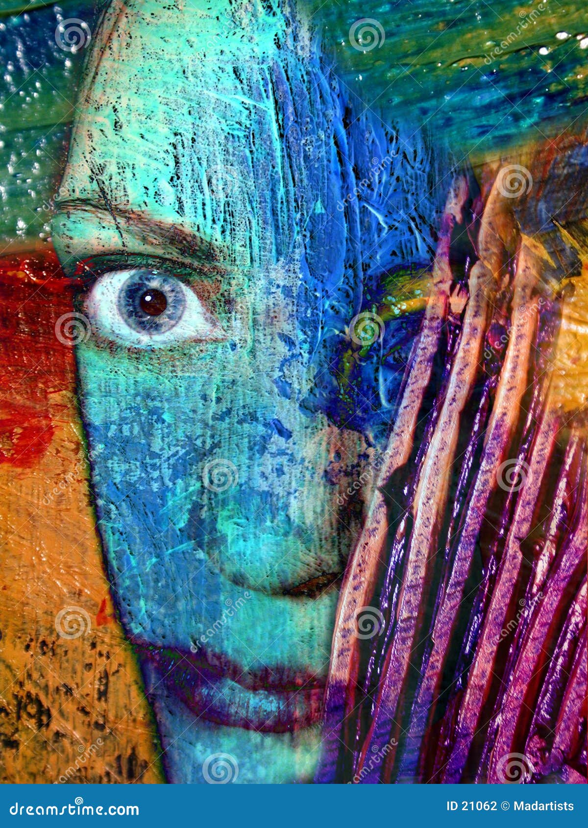 Abstract Face Artist Portrait