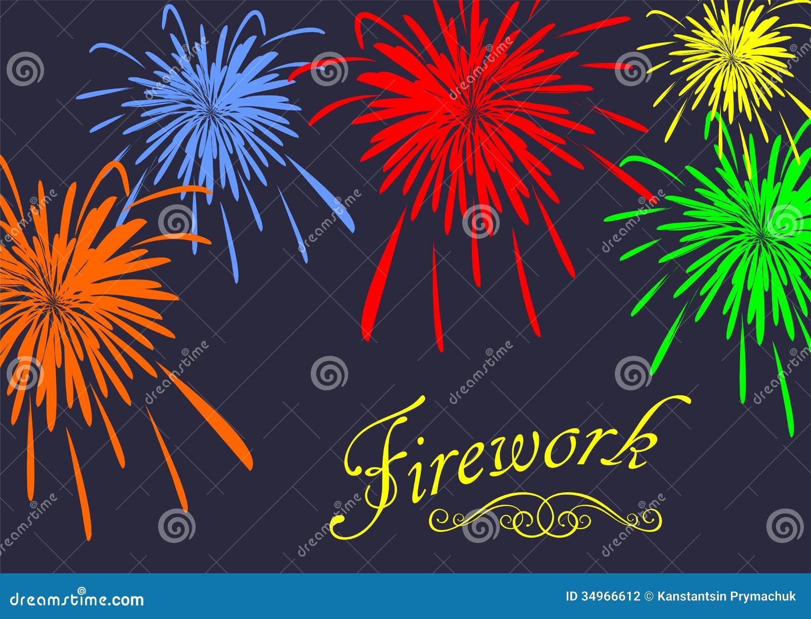 abstract festive fireworks background. 