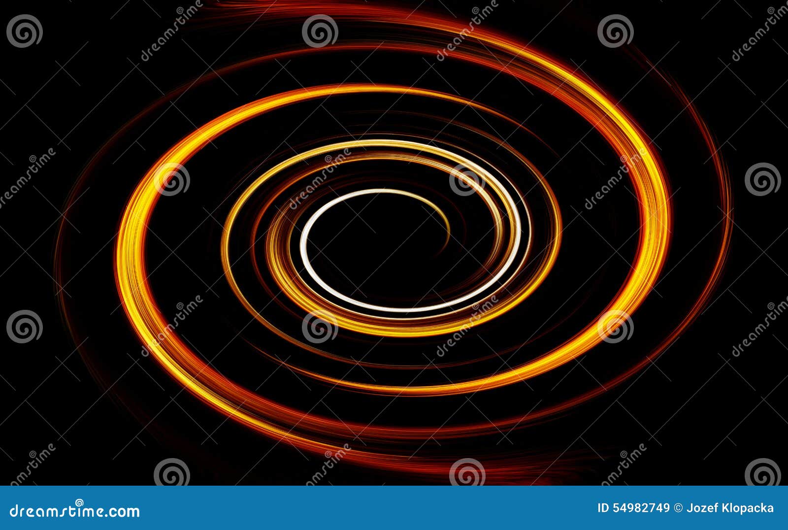abstract fiery circle on a black background