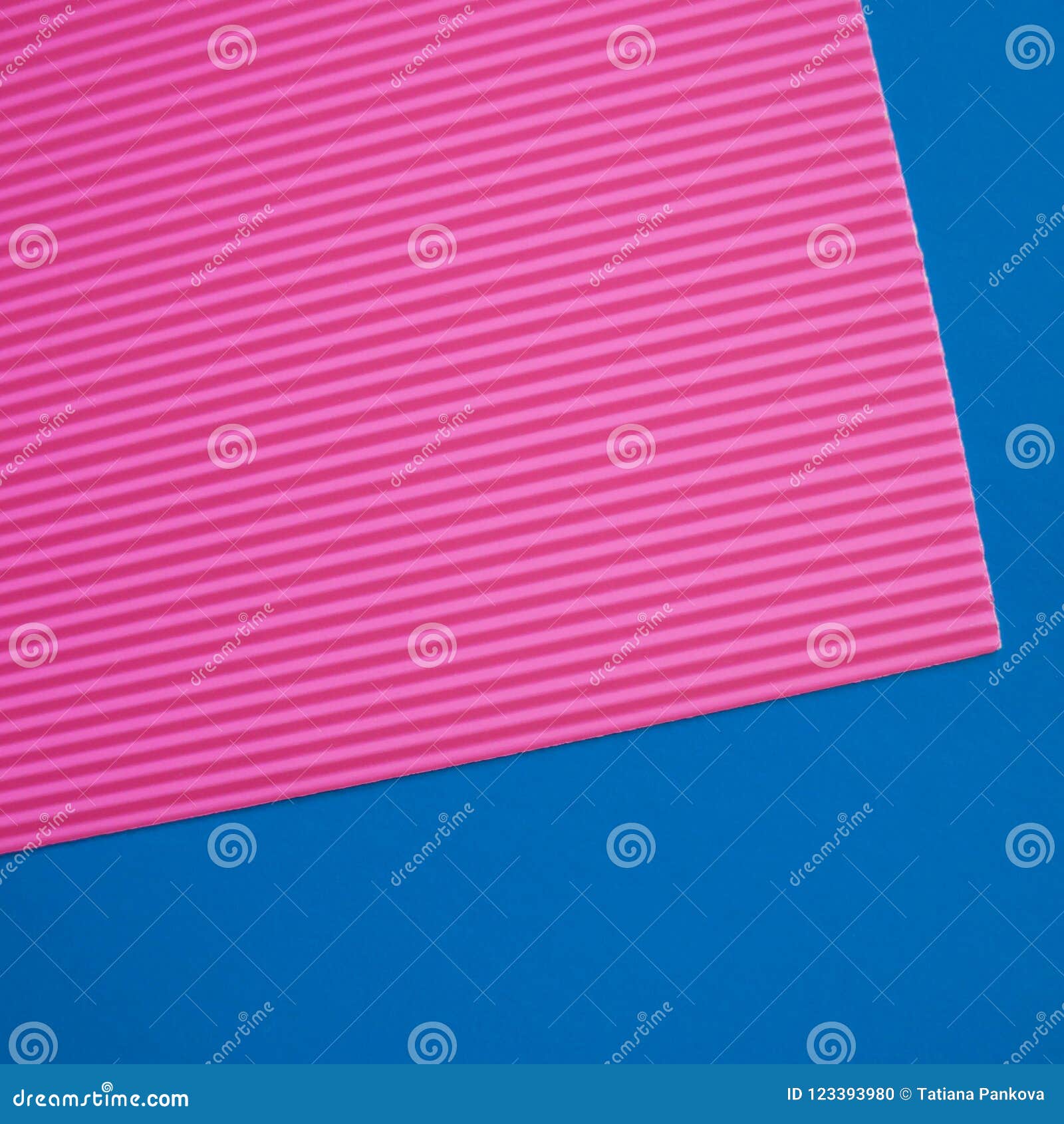 Abstract Flat Lay Background with Color Crepe Paper Sheets. Stock