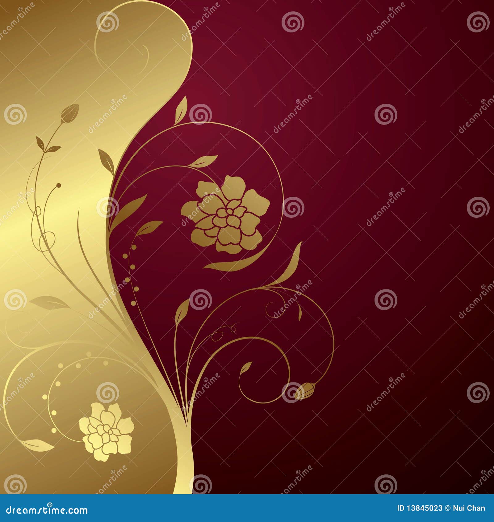 Abstract Floral stock vector. Illustration of petal, heart - 13845023