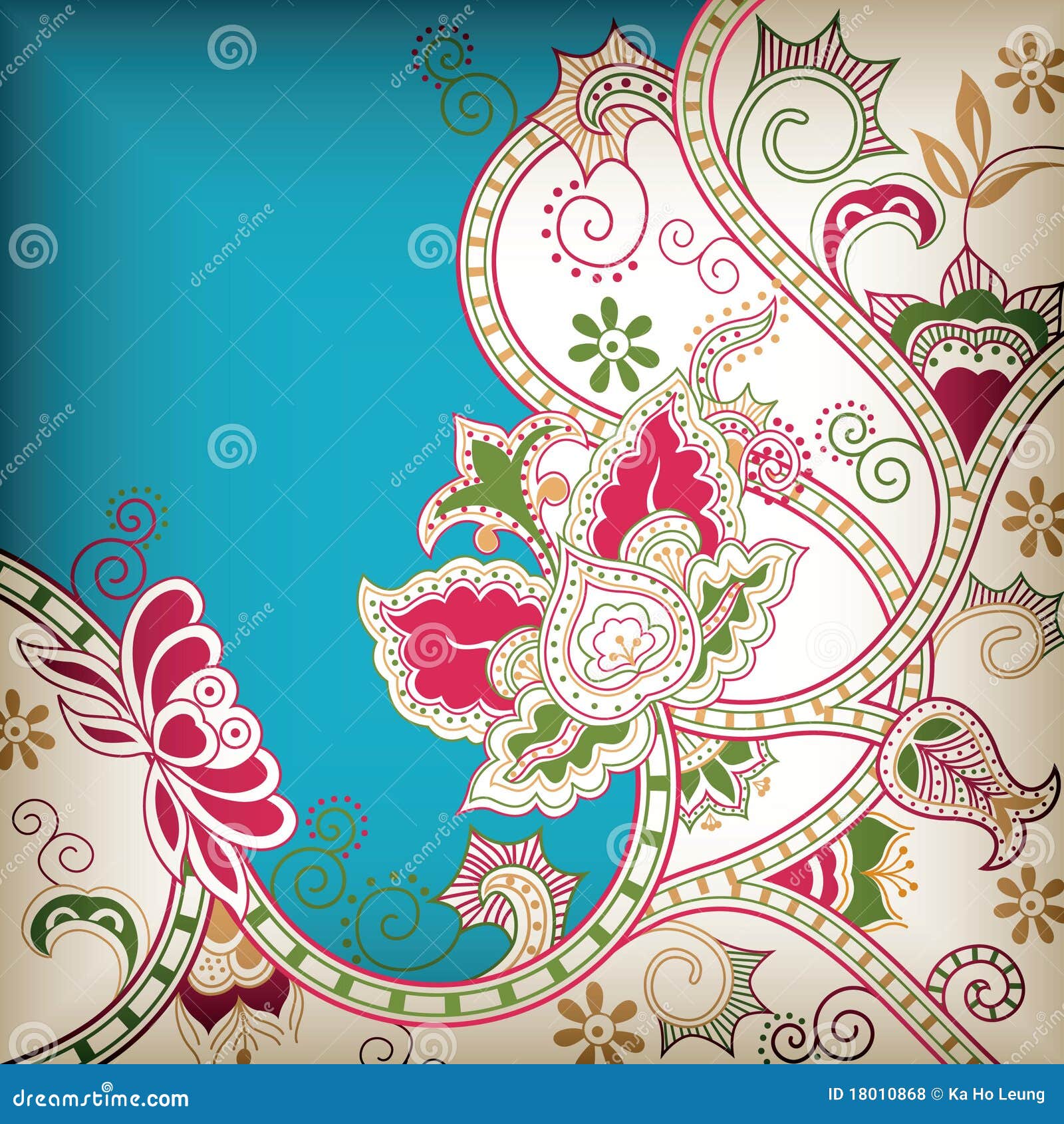 Abstract Floral stock illustration. Illustration of leaf - 18010868