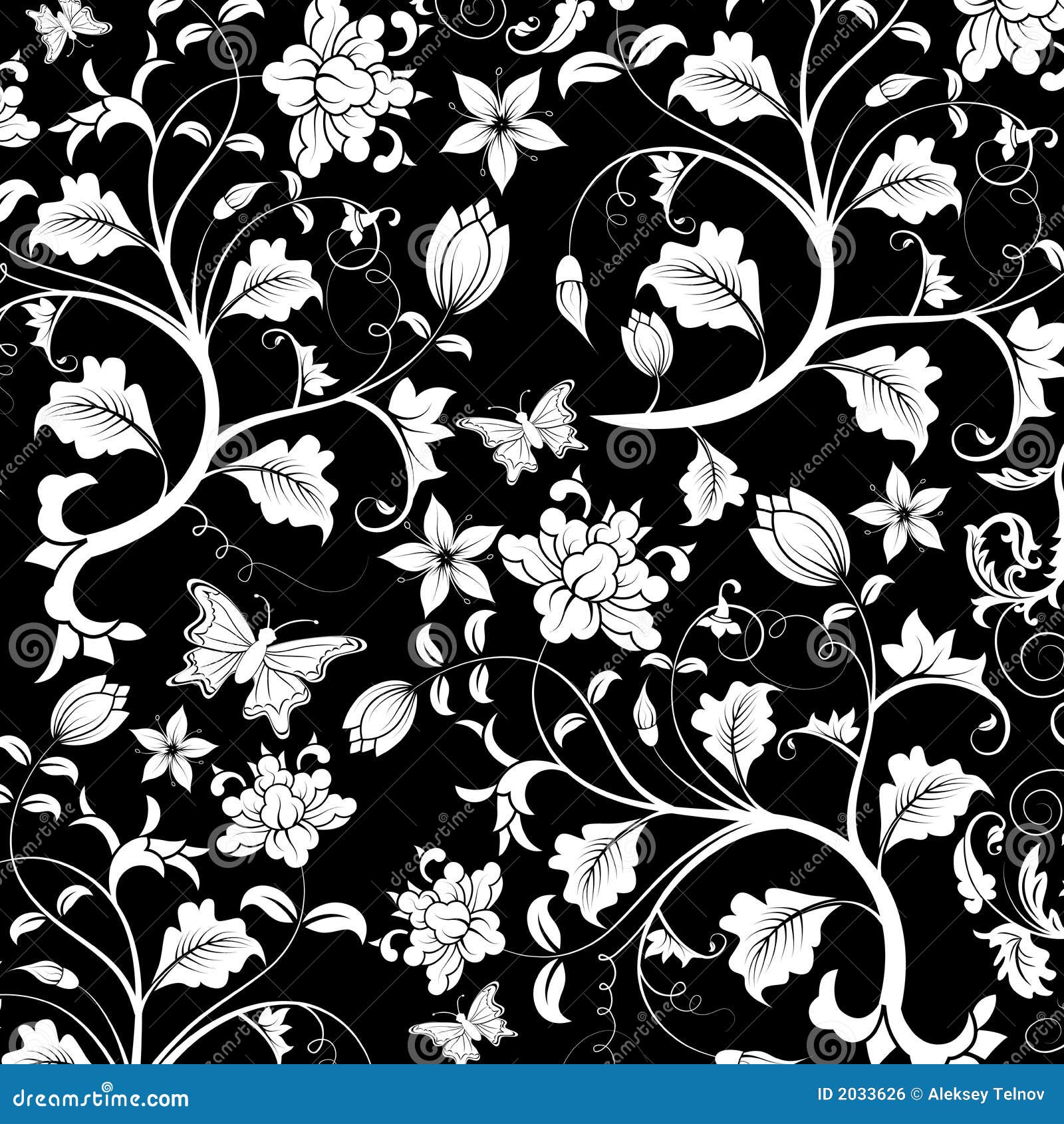 Abstract Floral Pattern Vector Illustration Megapixl