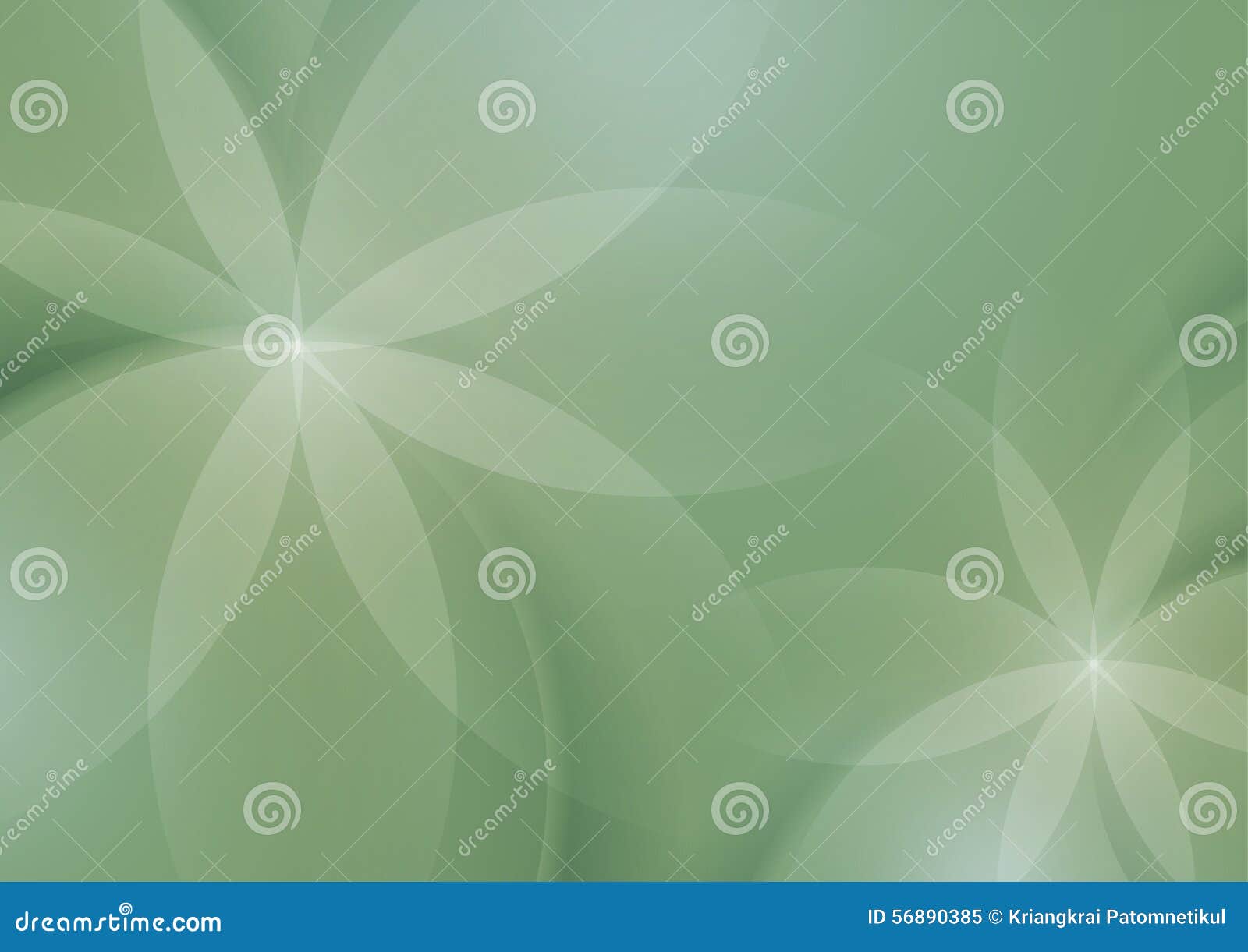 Abstract Floral on Sage Green Background Stock Vector - Illustration of