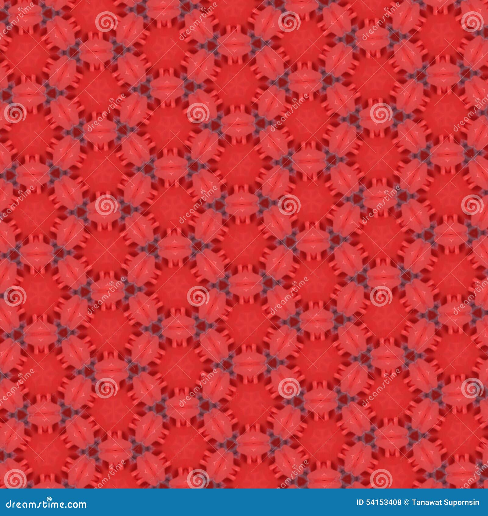 Abstract Flower Red and White Color Wallpaper Stock Illustration
