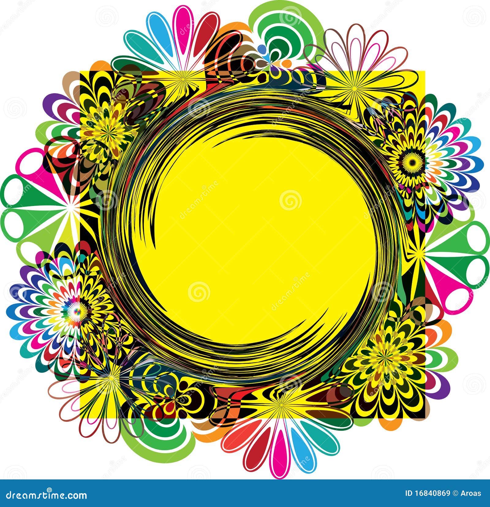 Abstract Flowers Illustration Stock Vector Illustration of blossom