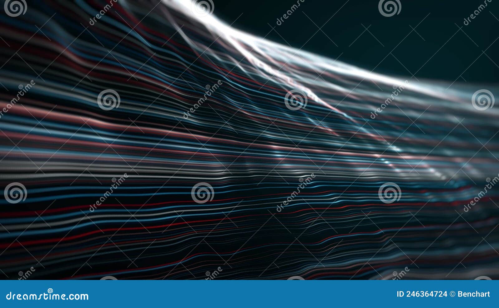 Abstract Flowing Particle Lines Data Concept Background Loop Stock ...