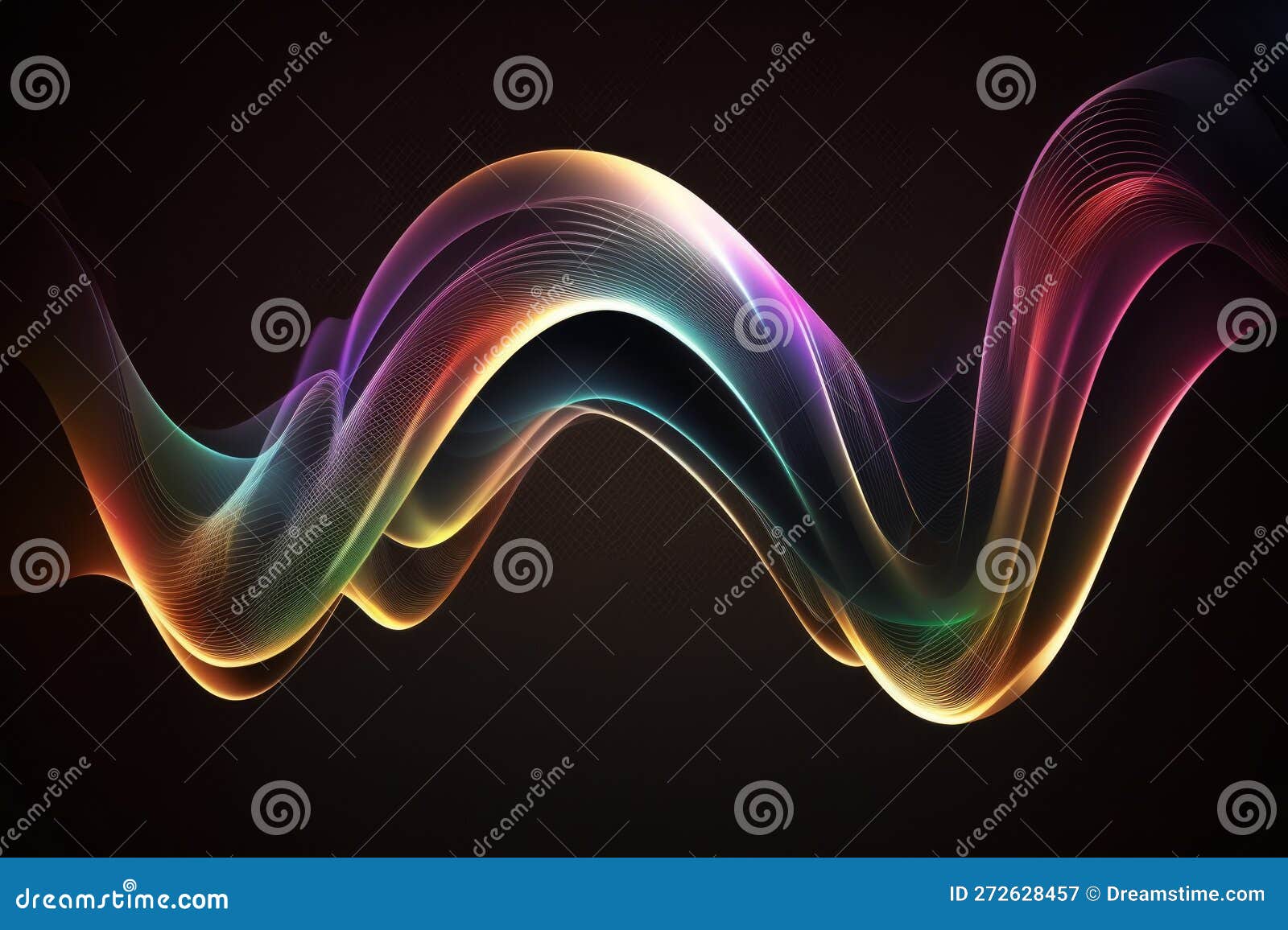 abstract fluid 3d render holographic wave. popstar gradient  for banners, backgrounds, wallpapers. generative ai