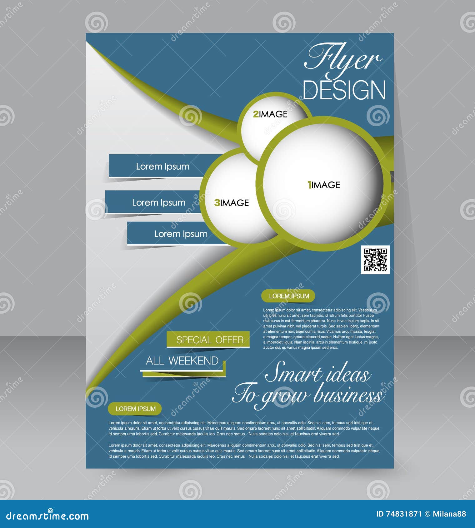 Abstract Flyer Design Background Brochure Template Stock Vector Illustration Of Magazine Book